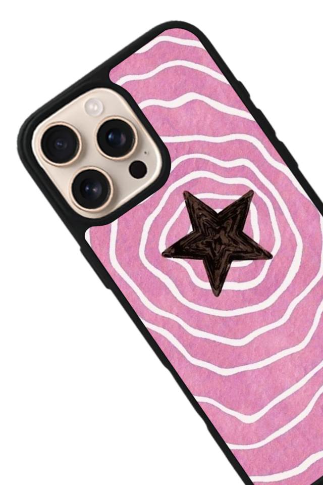 iPhone 14 Pro Uyumlu Retro Yildizlar Tasarımlı Glossy Premium Kılıf