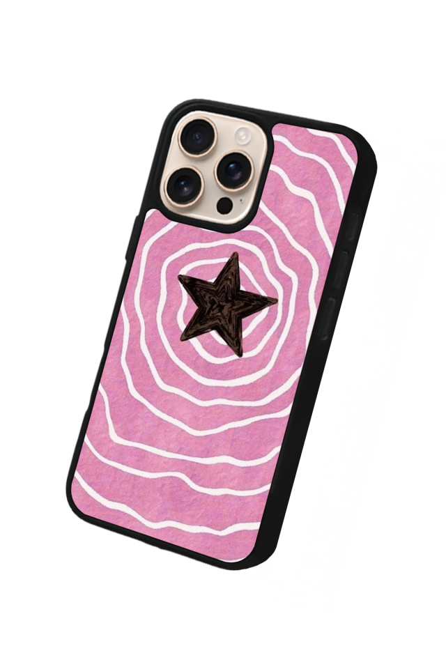 iPhone 14 Pro Uyumlu Retro Yildizlar Tasarımlı Glossy Premium Kılıf