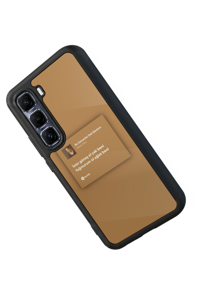 Infinix Hot 60 Pro Plus Uyumlu Sarki Sozleri Tasarımlı Glossy Premium Kılıf