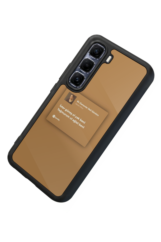 Infinix Hot 60 Pro Plus Uyumlu Sarki Sozleri Tasarımlı Glossy Premium Kılıf