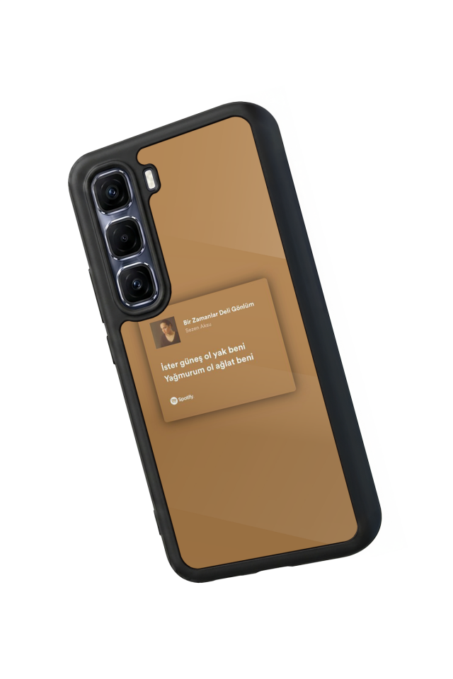 Infinix Hot 60 Pro Plus Uyumlu Sarki Sozleri Tasarımlı Glossy Premium Kılıf