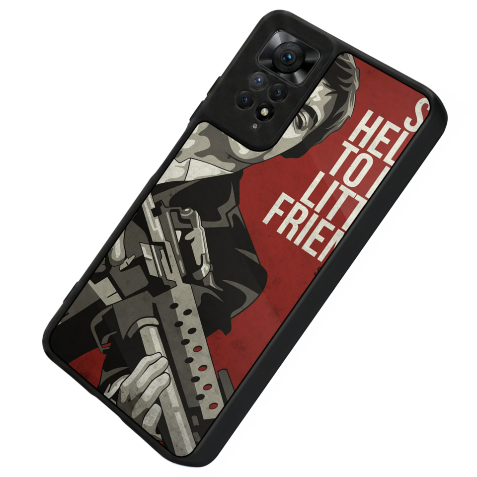 Xiaomi Redmi Note 12 Pro Uyumlu TheWolf Tasarımlı Glossy Premium Kılıf