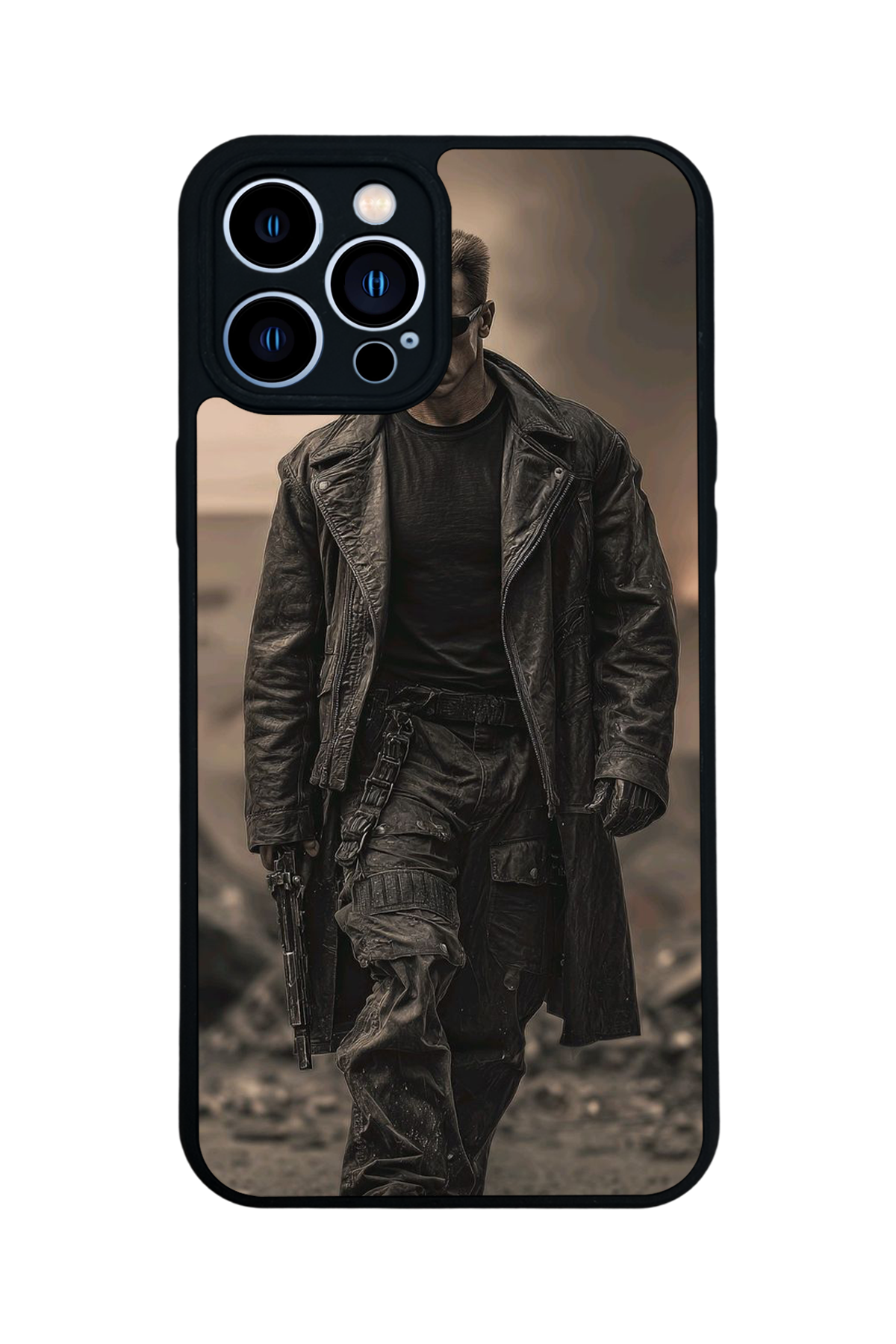 iPhone 12 Pro Max Uyumlu Terminator Tasarımlı Glossy Premium Kılıf