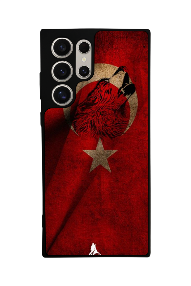 Samsung Galaxy S22 Ultra Uyumlu Türk Bayragi Tasarımlı Glossy Premium Kılıf
