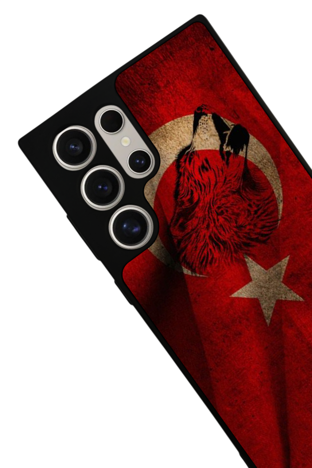 Samsung Galaxy S22 Ultra Uyumlu Türk Bayragi Tasarımlı Glossy Premium Kılıf