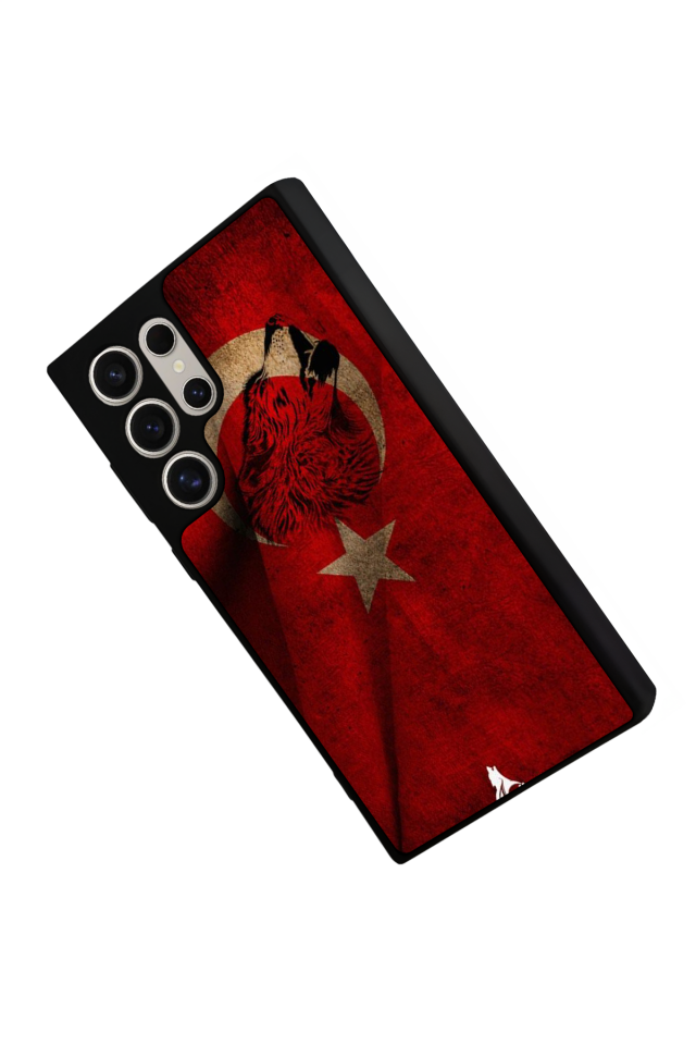 Samsung Galaxy S22 Ultra Uyumlu Türk Bayragi Tasarımlı Glossy Premium Kılıf