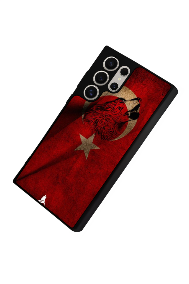 Samsung Galaxy S22 Ultra Uyumlu Türk Bayragi Tasarımlı Glossy Premium Kılıf