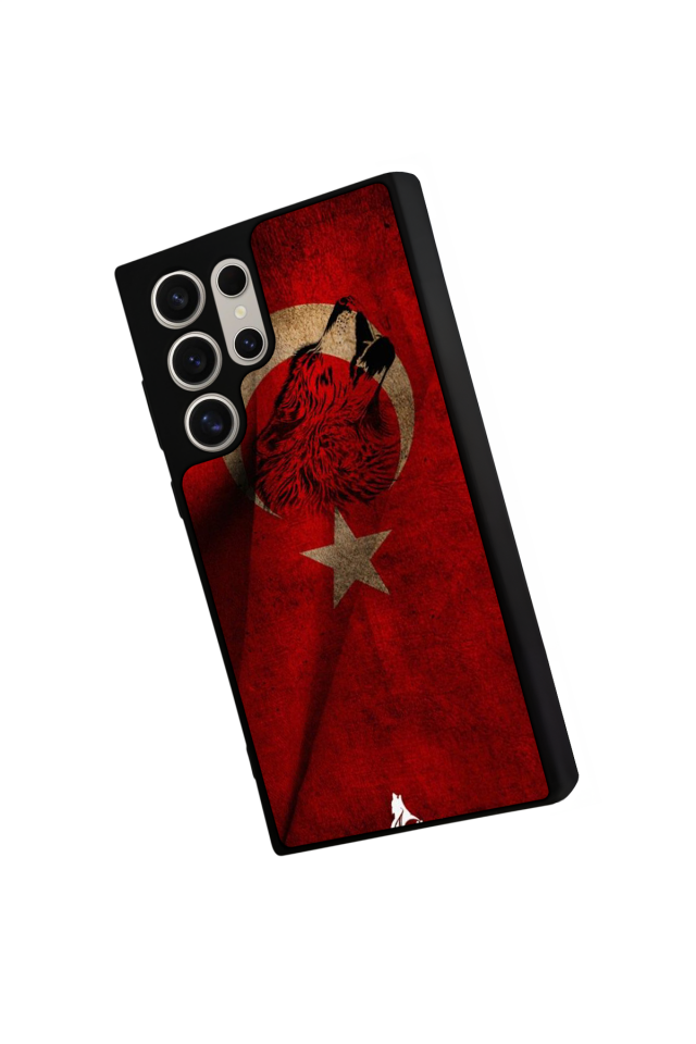 Samsung Galaxy S22 Ultra Uyumlu Türk Bayragi Tasarımlı Glossy Premium Kılıf