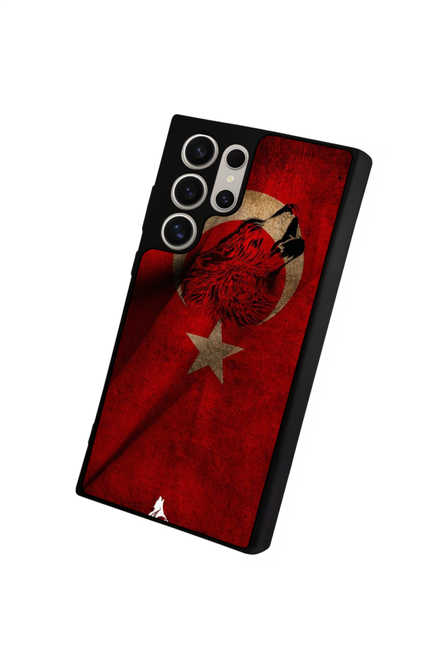 Samsung Galaxy S22 Ultra Uyumlu Türk Bayragi Tasarımlı Glossy Premium Kılıf