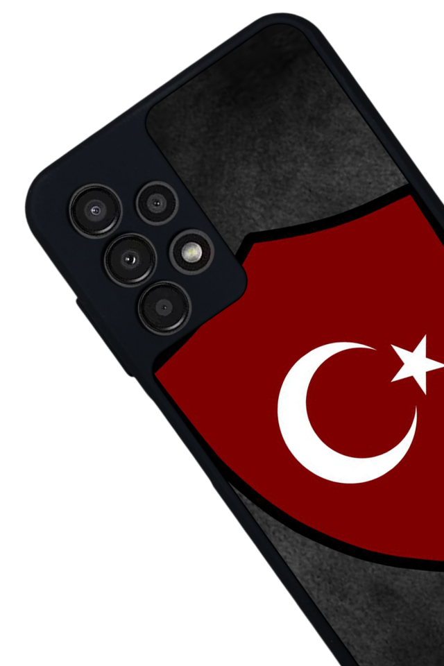 Samsung Galaxy A23 Uyumlu Türk Bayragi Tasarımlı Glossy Premium Kılıf
