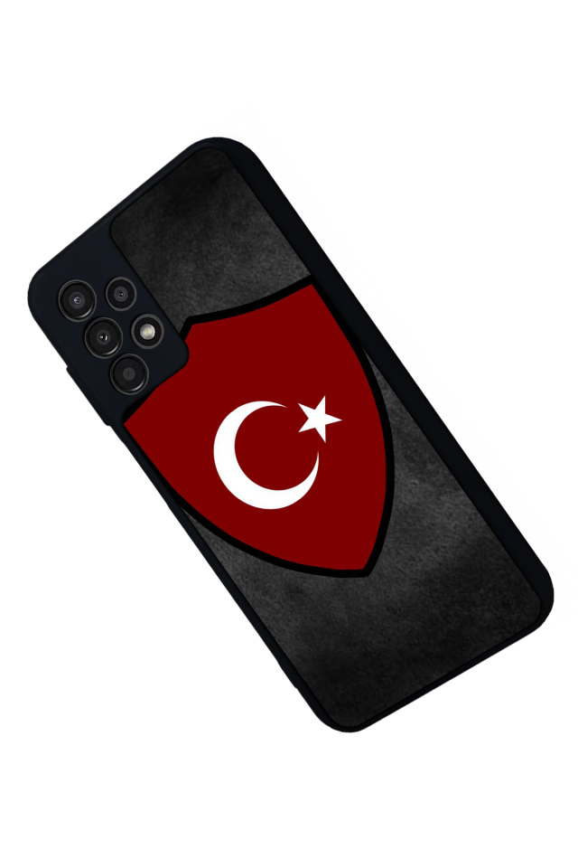 Samsung Galaxy A23 Uyumlu Türk Bayragi Tasarımlı Glossy Premium Kılıf