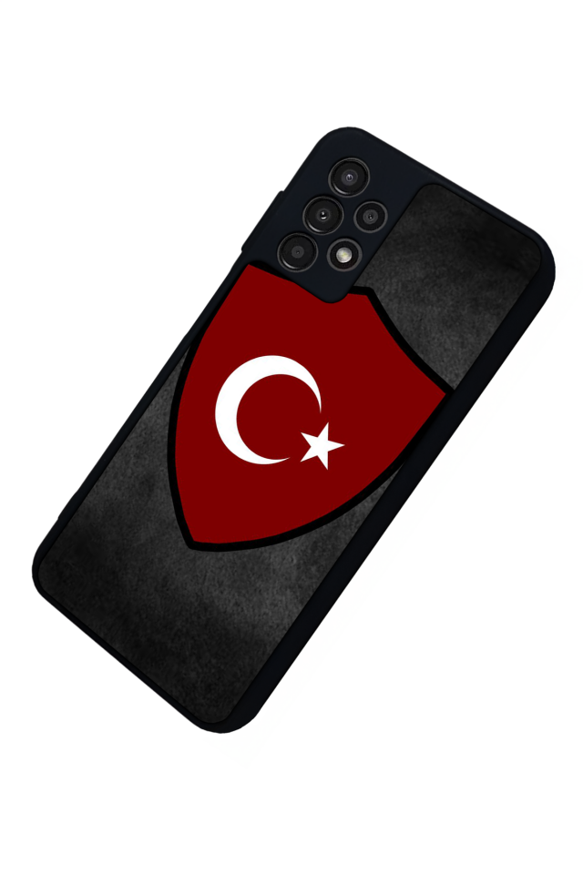 Samsung Galaxy A23 Uyumlu Türk Bayragi Tasarımlı Glossy Premium Kılıf