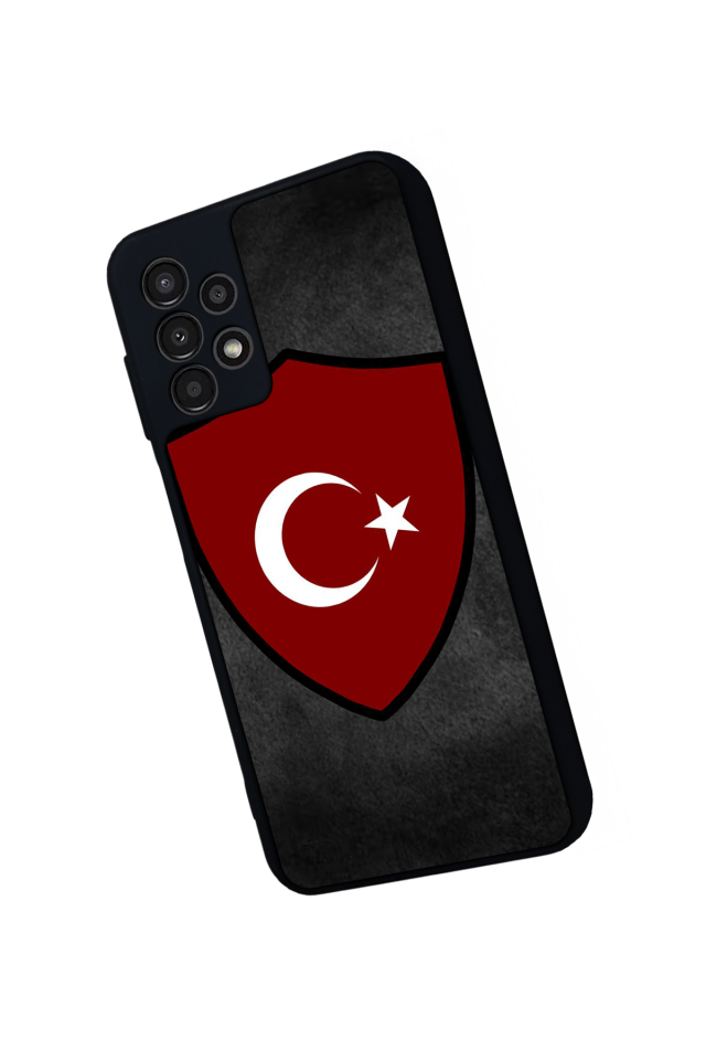 Samsung Galaxy A23 Uyumlu Türk Bayragi Tasarımlı Glossy Premium Kılıf