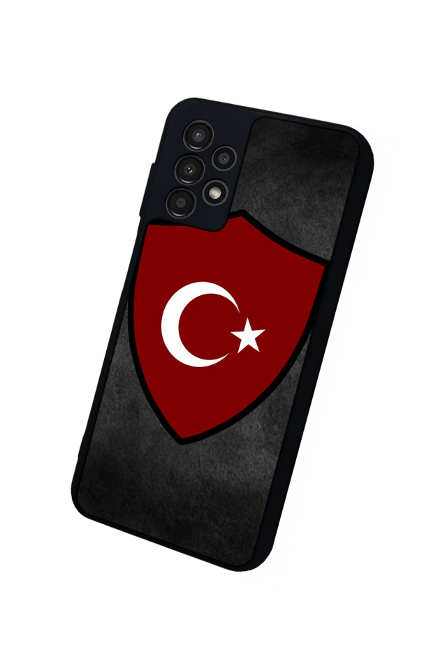 Samsung Galaxy A23 Uyumlu Türk Bayragi Tasarımlı Glossy Premium Kılıf