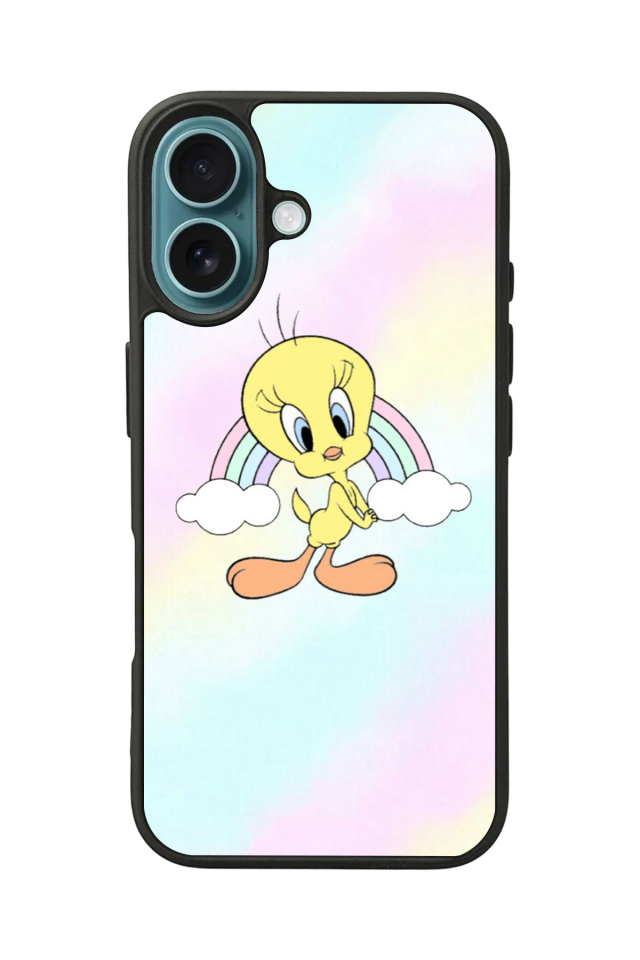 iPhone 16 Uyumlu Tweety Tasarımlı Glossy Premium Kılıf