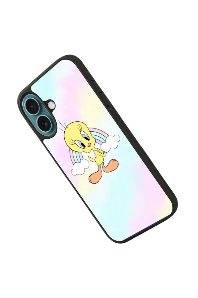 iPhone 16 Uyumlu Tweety Tasarımlı Glossy Premium Kılıf