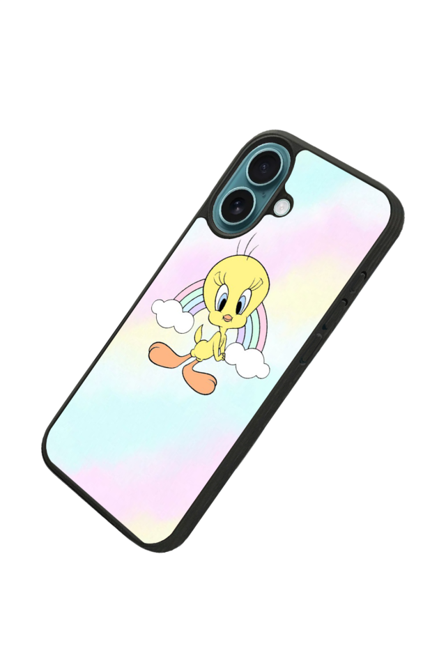 iPhone 16 Uyumlu Tweety Tasarımlı Glossy Premium Kılıf