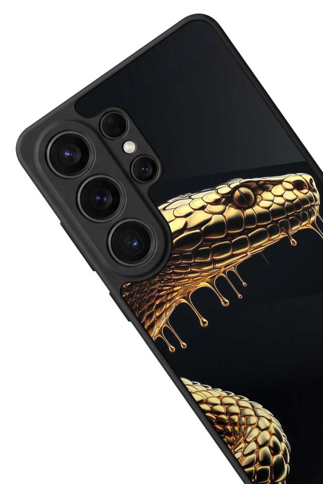 Samsung Galaxy S26 Ultra Uyumlu Yılan Tasarımlı Glossy Premium Kılıf