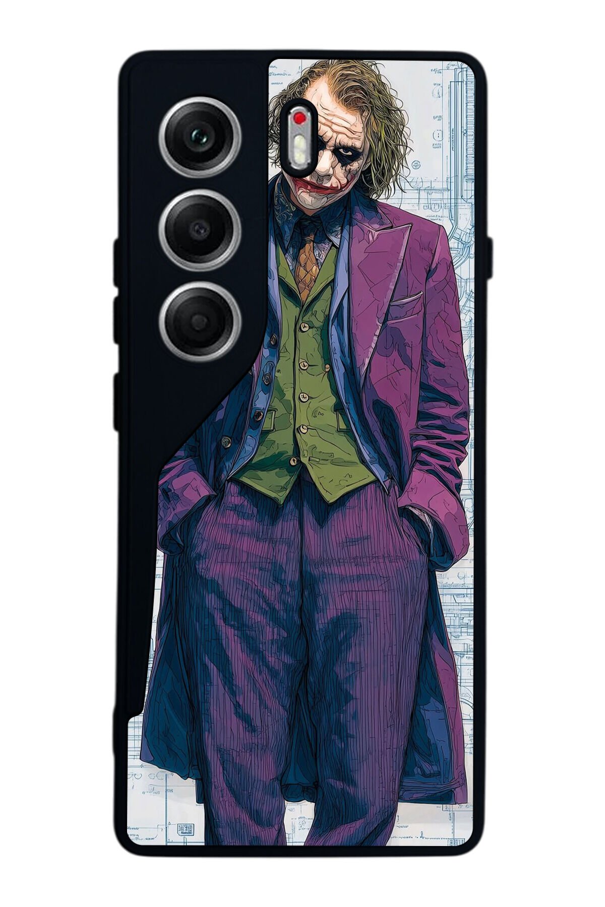 Tecno Camon 40 Uyumlu Joker Tasarımlı Glossy Premium Kılıf