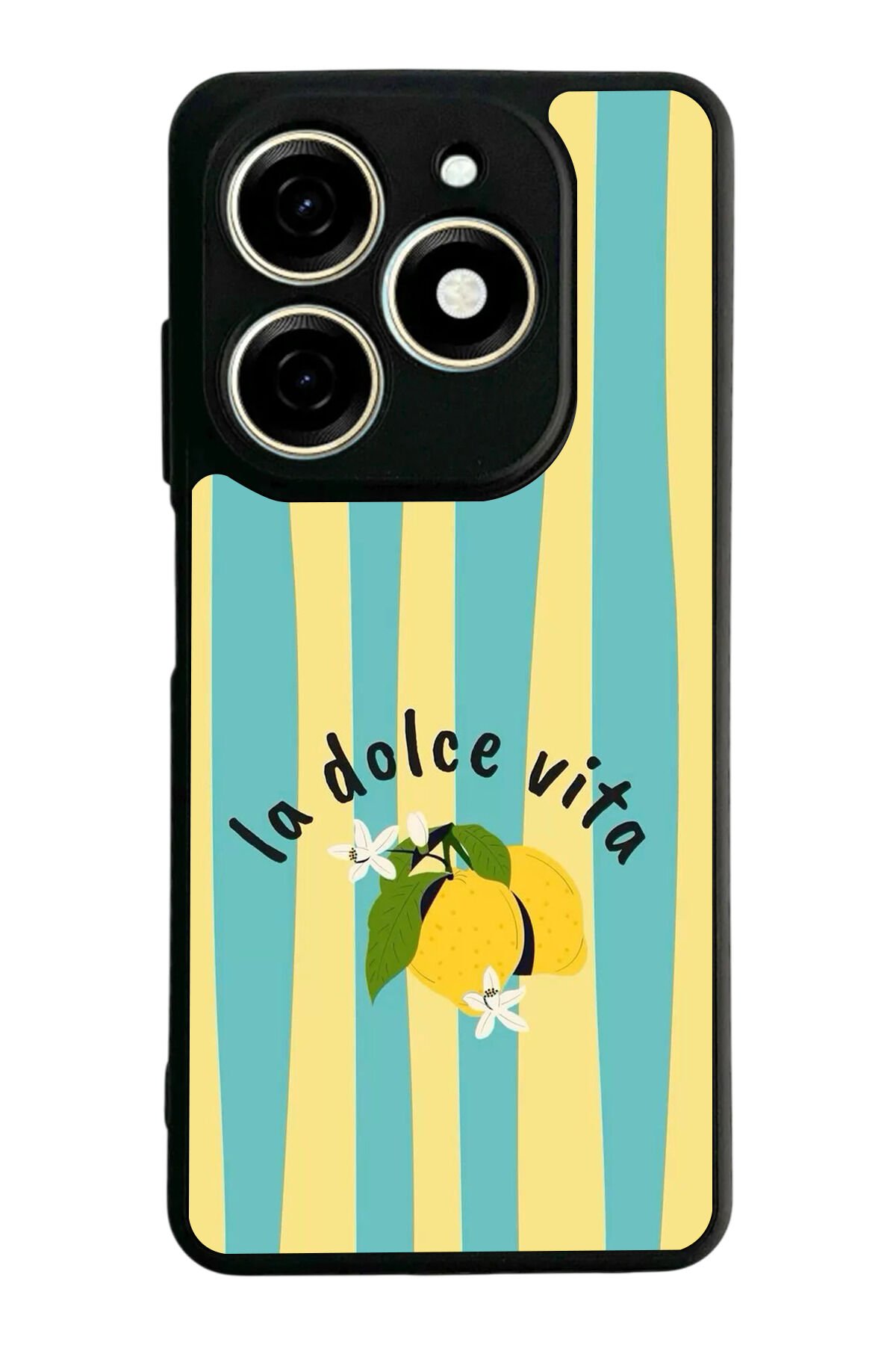 Tecno Spark 20/20C Uyumlu Limon Tasarımlı Glossy Premium Kılıf