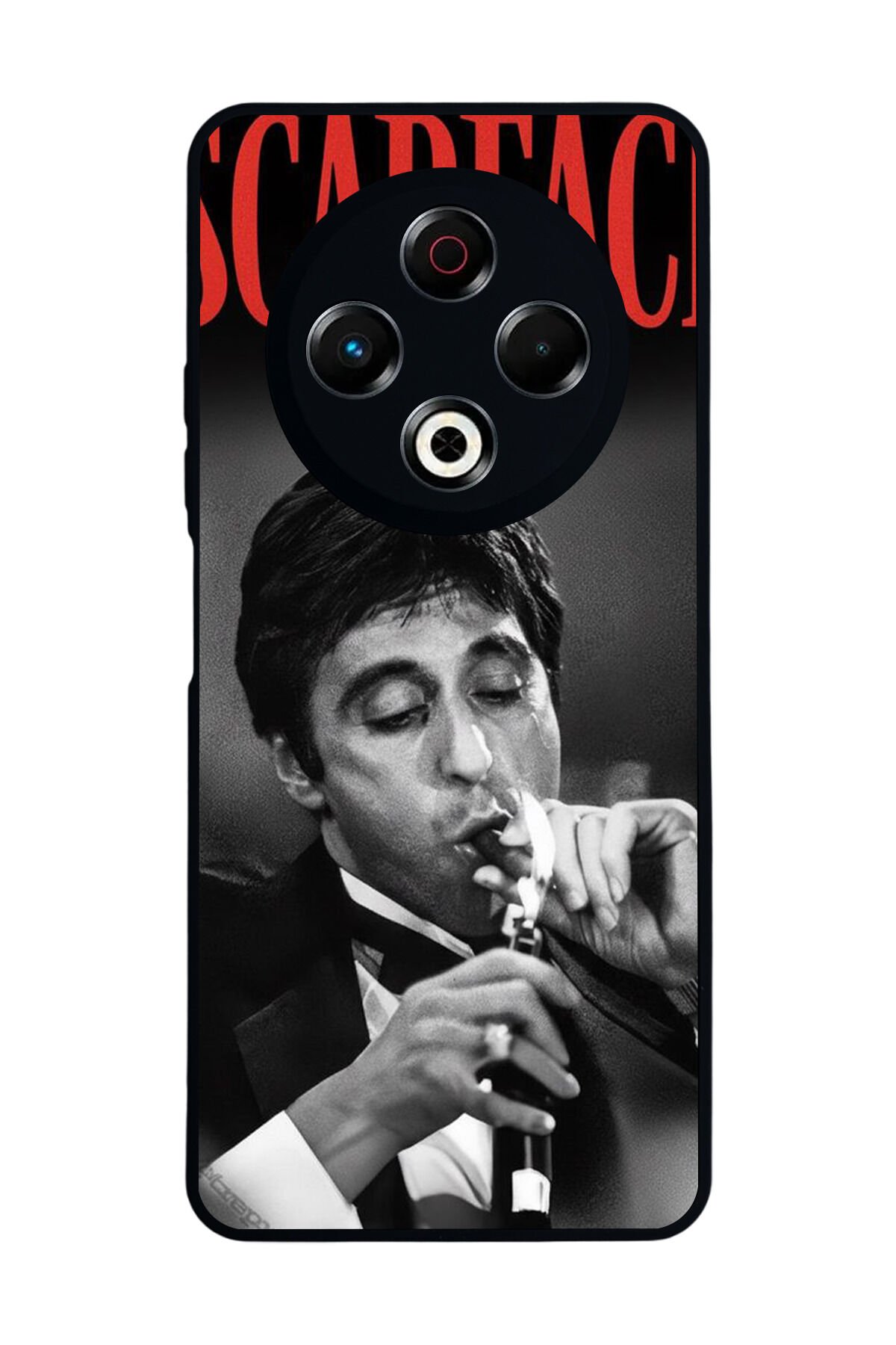 Tecno Spark 30 Uyumlu Scarface Tasarımlı Glossy Premium Kılıf