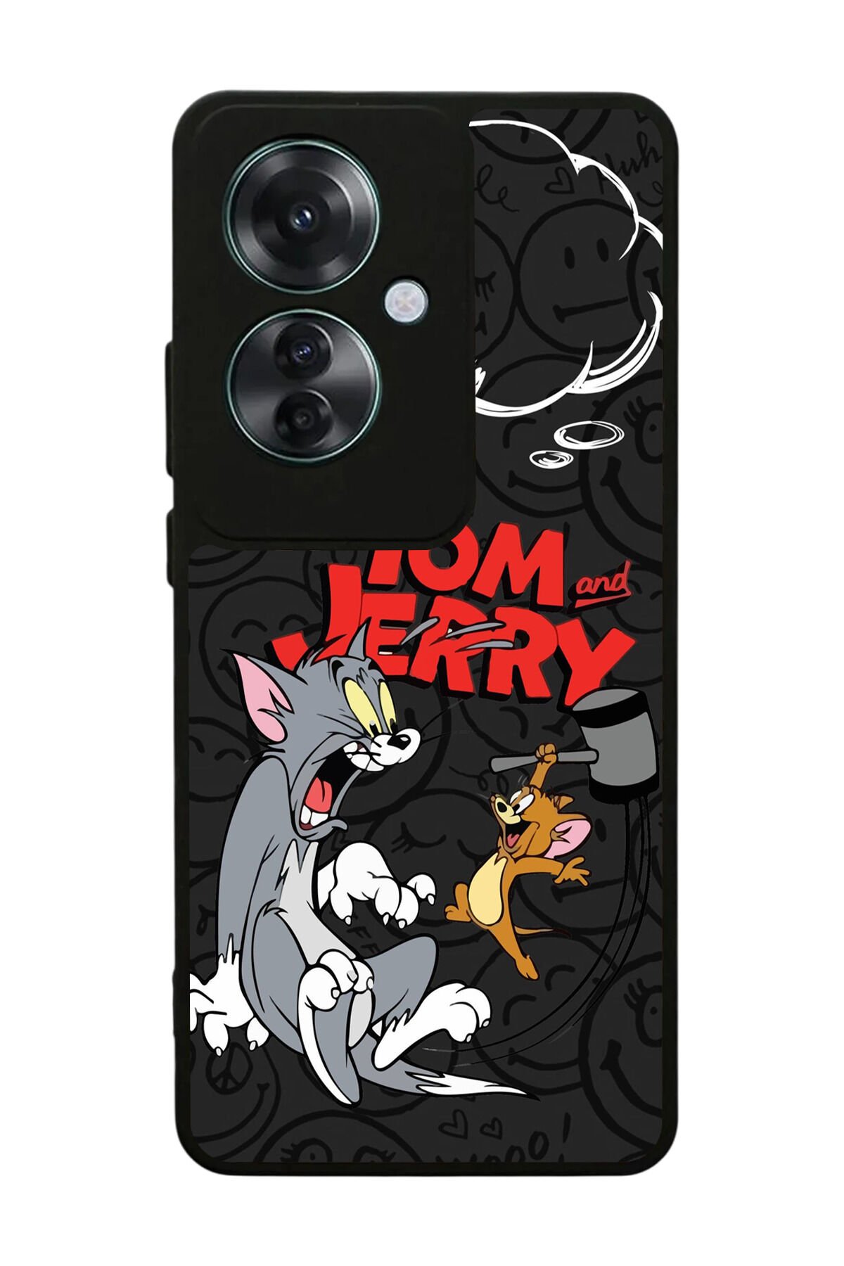 Oppo Reno 11F Uyumlu Tom And Jerry Tasarımlı Glossy Premium Kılıf