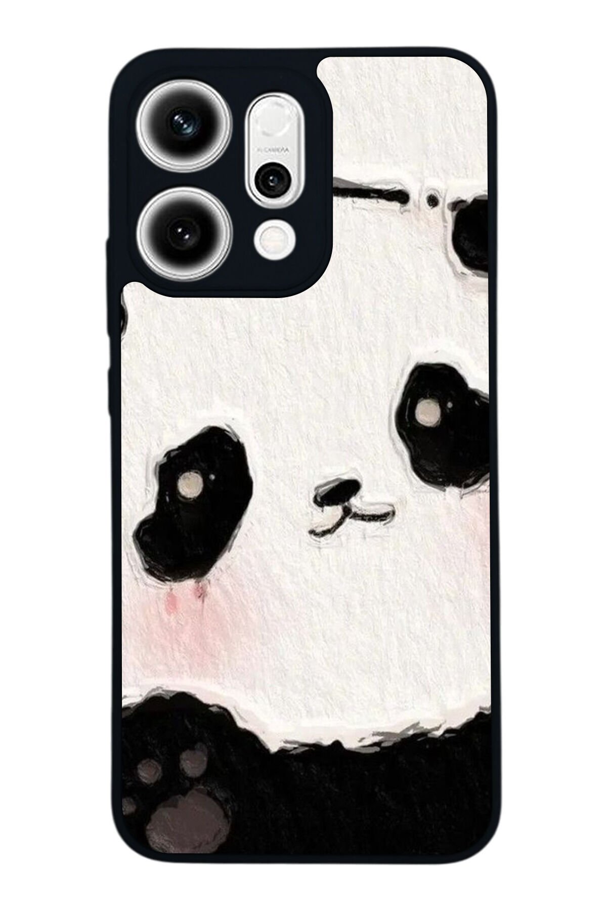 Oppo Reno 14 Uyumlu Panda Tasarımlı Glossy Premium Kılıf