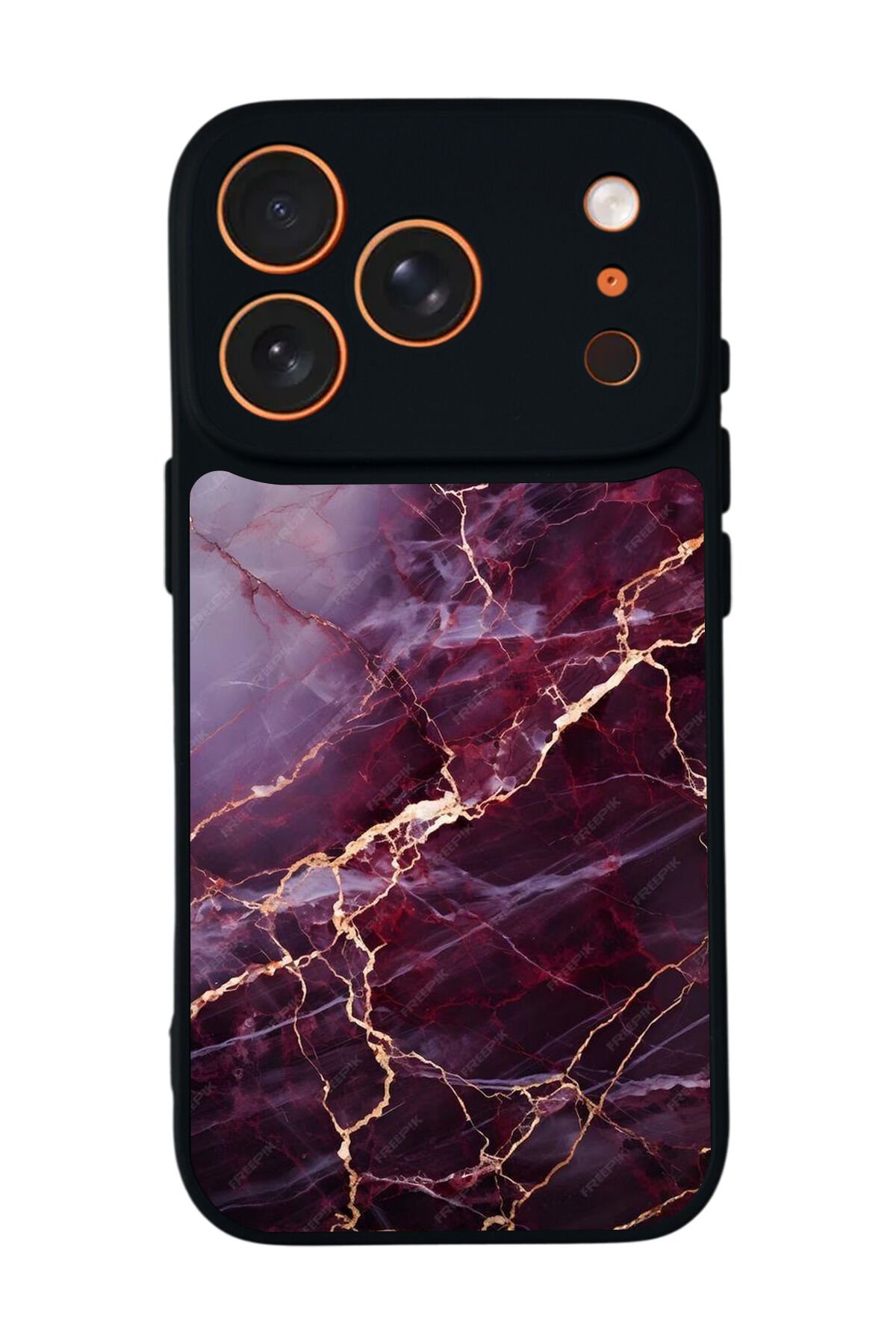 iPhone 17 Pro Max Uyumlu Mermer Marble Tasarımlı Glossy Premium Kılıf