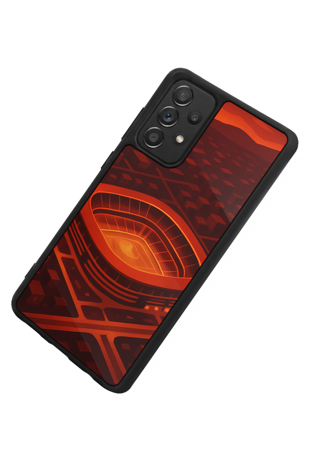 Samsung Galaxy A72 Uyumlu Aslan Tasarımlı Glossy Premium Kılıf