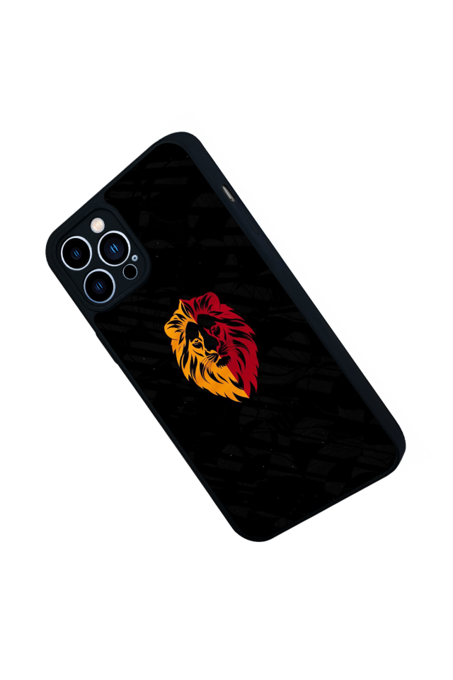 iPhone 12 Pro Max Uyumlu Aslan Tasarımlı Glossy Premium Kılıf