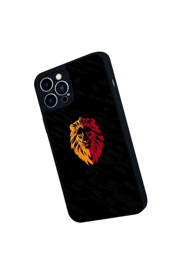 iPhone 12 Pro Max Uyumlu Aslan Tasarımlı Glossy Premium Kılıf