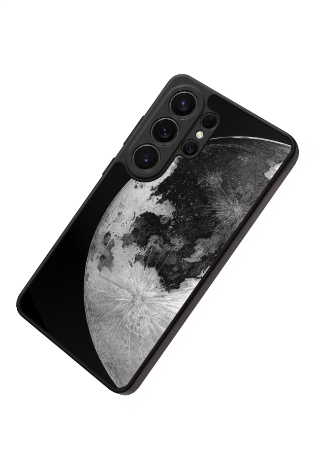 Samsung Galaxy S26 Ultra Uyumlu Ay Tasarımlı Glossy Premium Kılıf