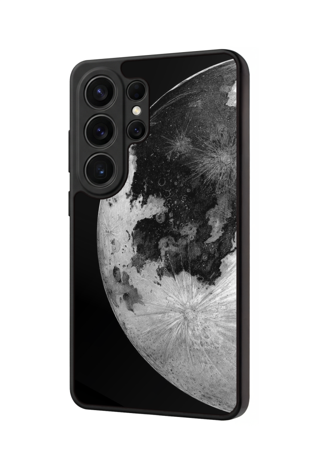 Samsung Galaxy S26 Ultra Uyumlu Ay Tasarımlı Glossy Premium Kılıf