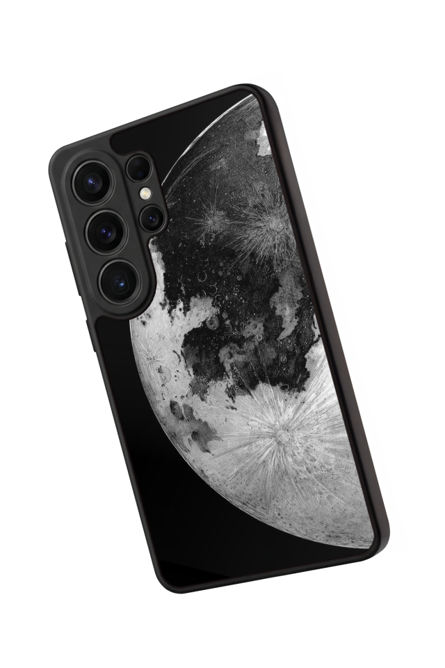 Samsung Galaxy S26 Ultra Uyumlu Ay Tasarımlı Glossy Premium Kılıf