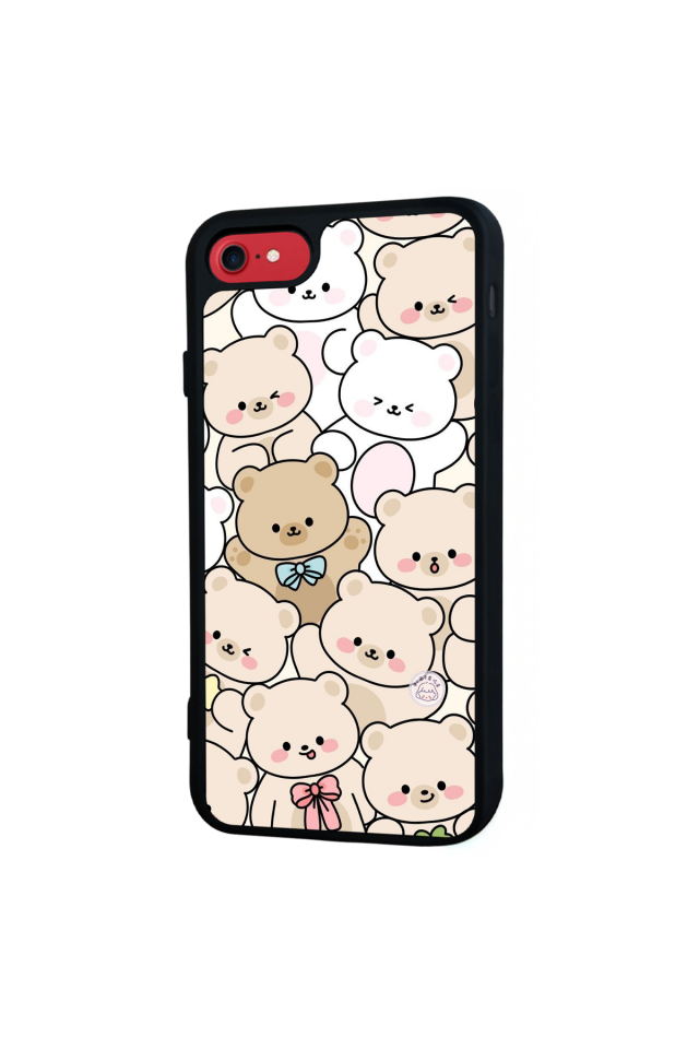 iPhone 8 Uyumlu Ayı Tasarımlı Glossy Premium Kılıf