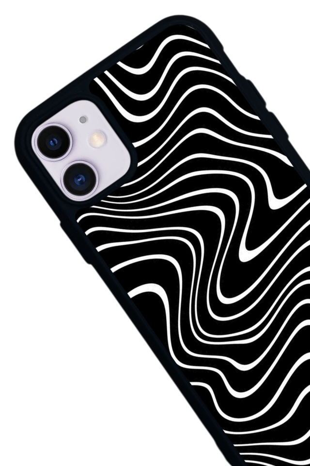 iPhone 11 Uyumlu Çizgi Sanatı Tasarımlı Glossy Premium Kılıf