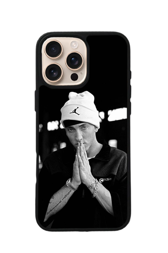 iPhone 15 Pro Uyumlu Eminem Tasarımlı Glossy Premium Kılıf
