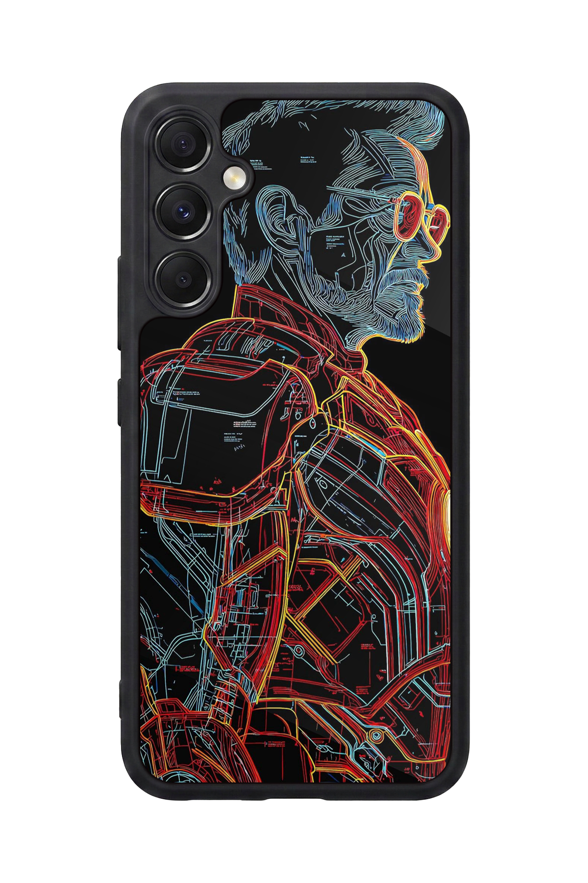Samsung Galaxy M34 Uyumlu Iron Man ( Demir Adam ) Tasarımlı Glossy Premium Kılıf