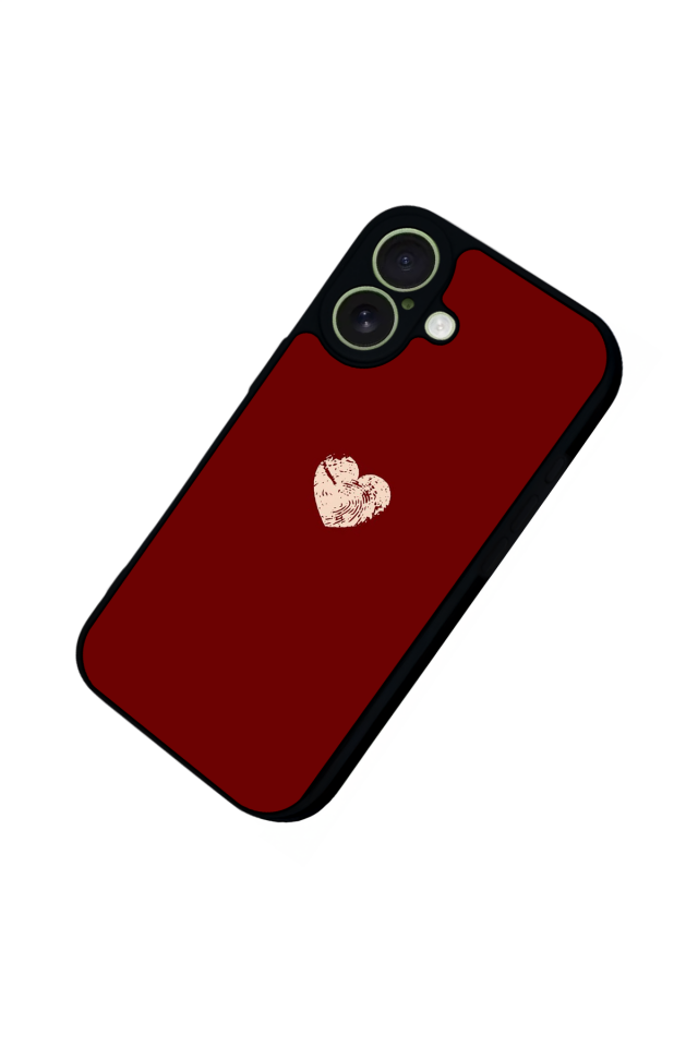 iPhone 17 Uyumlu Kalp Love Tasarımlı Glossy Premium Kılıf