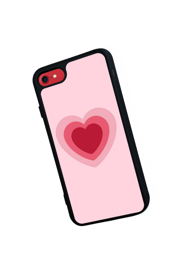 iPhone 7 Uyumlu Kalp Love Tasarımlı Glossy Premium Kılıf
