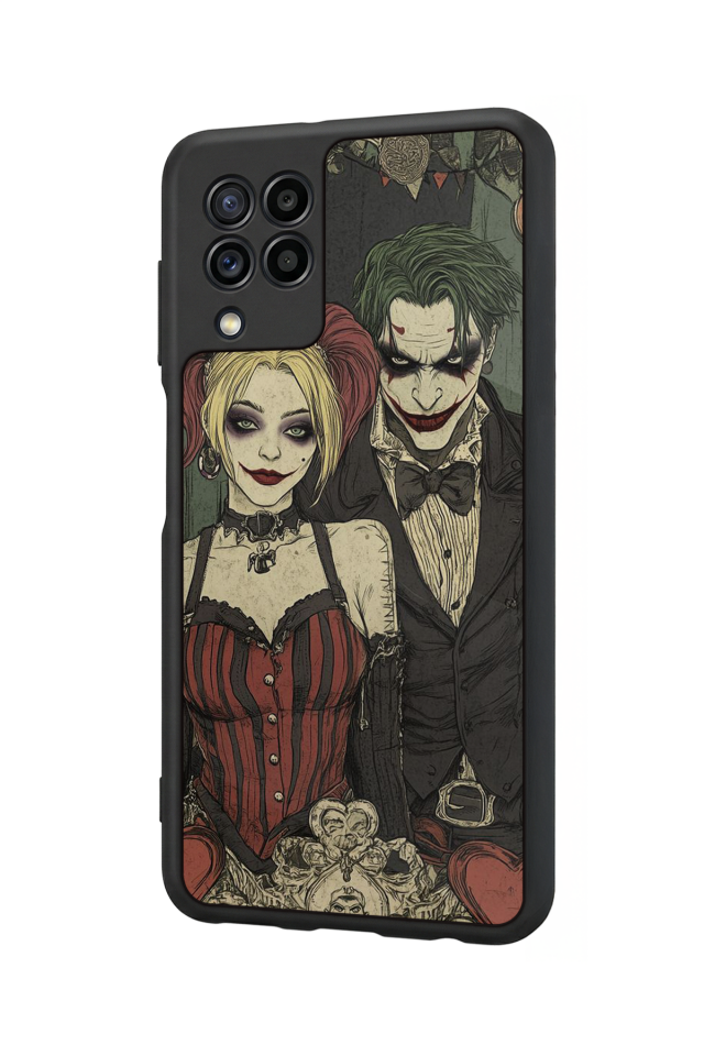 Samsung Galaxy M32 Uyumlu Kalp Love Tasarımlı Glossy Premium Kılıf