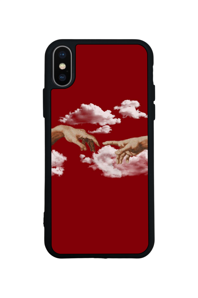 iPhone XS Max Uyumlu Kirmizi Tasarımlı Glossy Premium Kılıf