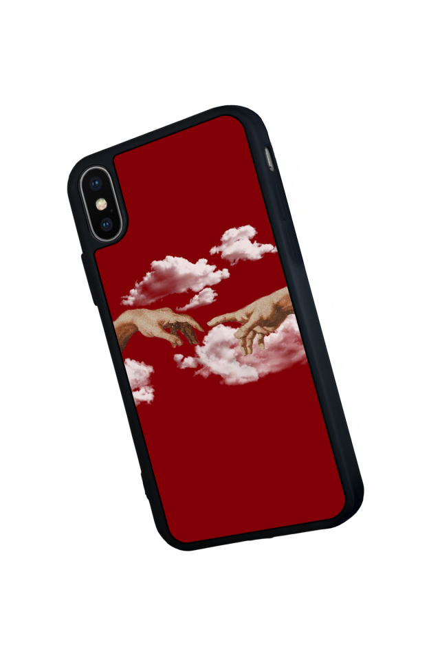 iPhone XS Max Uyumlu Kirmizi Tasarımlı Glossy Premium Kılıf