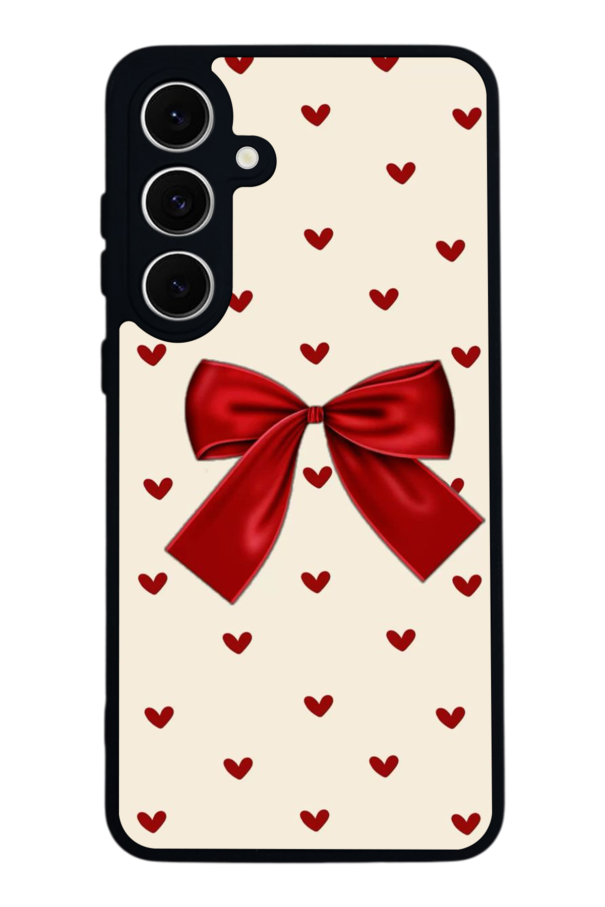 Samsung Galaxy S24 FE Uyumlu Kurdele Tasarımlı Glossy Premium Kılıf