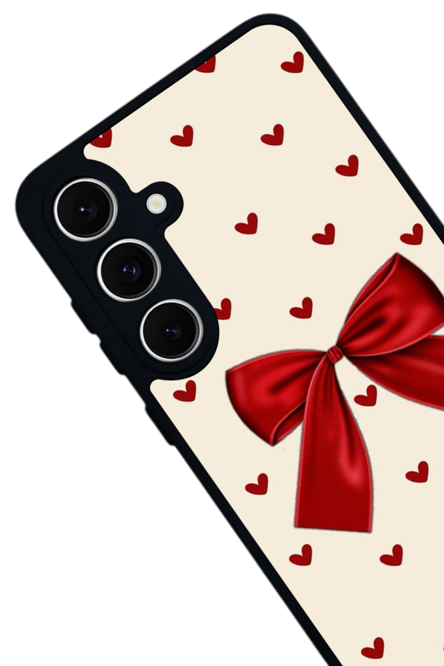 Samsung Galaxy S24 FE Uyumlu Kurdele Tasarımlı Glossy Premium Kılıf