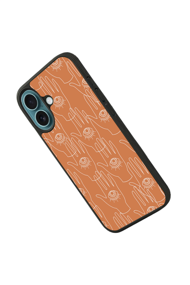 iPhone 16 Plus Uyumlu Line Art Tasarımlı Glossy Premium Kılıf