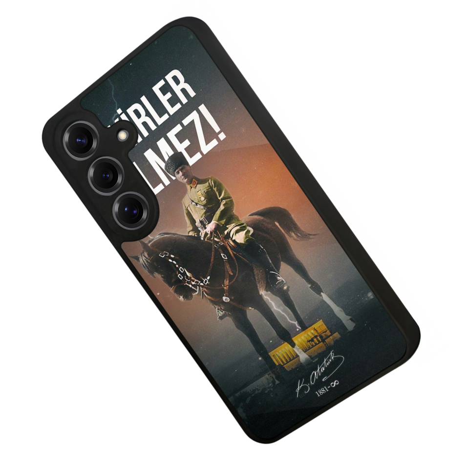 Samsung Galaxy S25 Uyumlu Mustafa Kemal Ataturk Tasarımlı Glossy Premium Kılıf