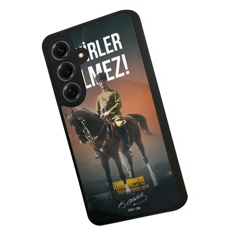 Samsung Galaxy S25 Uyumlu Mustafa Kemal Ataturk Tasarımlı Glossy Premium Kılıf