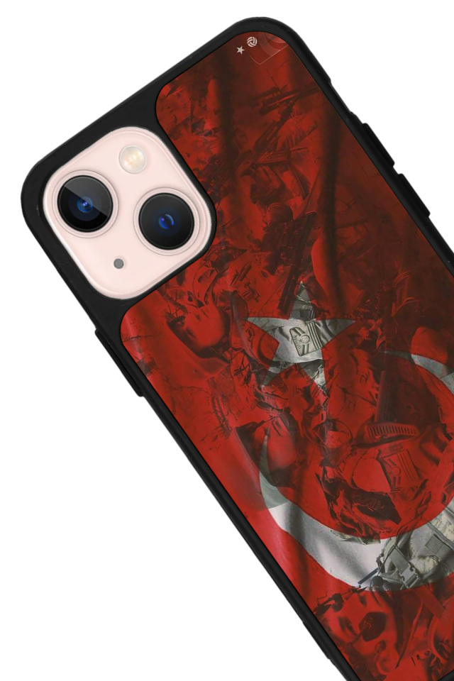 iPhone 14 Plus Uyumlu Türk Bayragi Tasarımlı Glossy Premium Kılıf