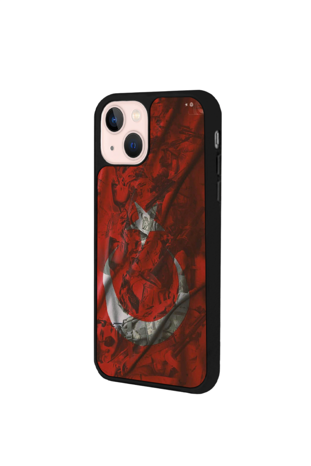 iPhone 14 Plus Uyumlu Türk Bayragi Tasarımlı Glossy Premium Kılıf